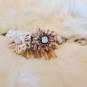 Rush by Denis & Charles Light Pink, White Bracelet